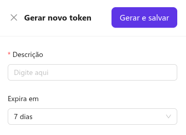 Criação de Tokens